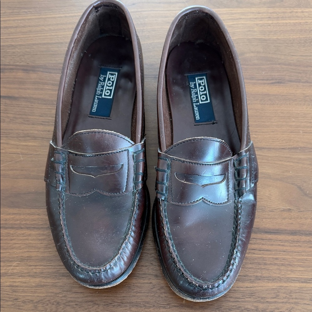 Polo by Ralph Lauren Men's Dark Brown Slip-On Loafers